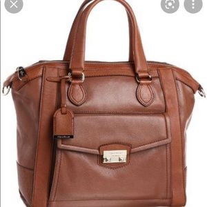 COPY - Cole Haan Zoe Structured Woodbury Leather Satchel Handbag
